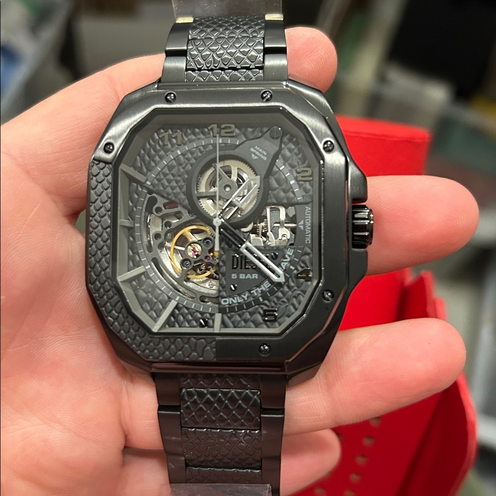 Diesel latest style black tone men's automatic watch